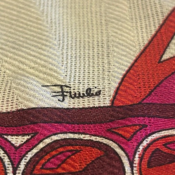 Emilio Pucci Pink and Black Scarf - Picture 3 of 5